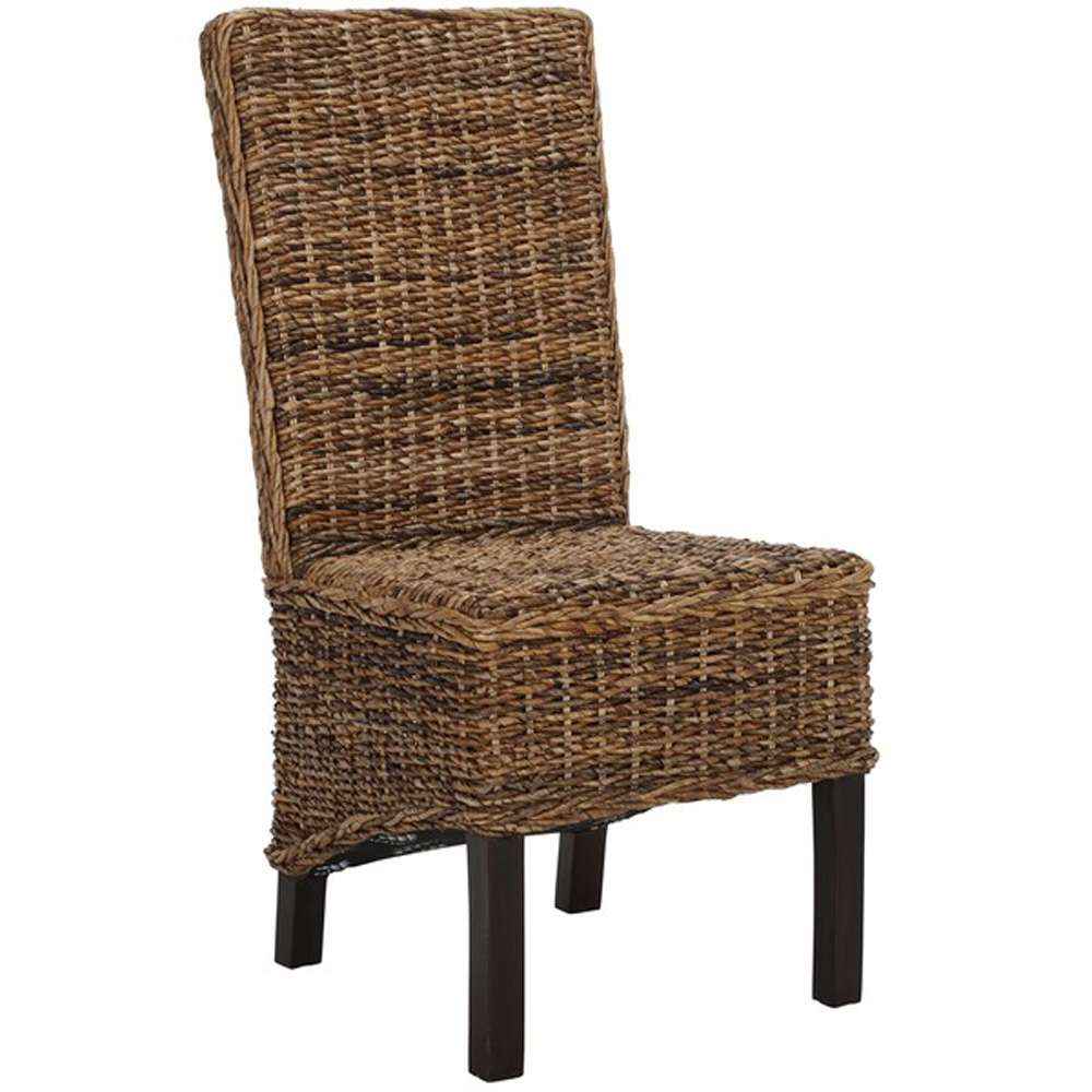 Safavieh - Pembrooke Side Chair - Banana Natural - Dark Brown  (Set of 2) - FOX6520A-SET2 veiw 3