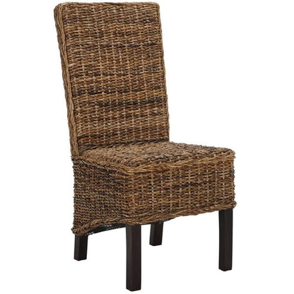 Safavieh - Pembrooke Side Chair - Banana Natural - Dark Brown  (Set of 2) - FOX6520A-SET2 veiw 3