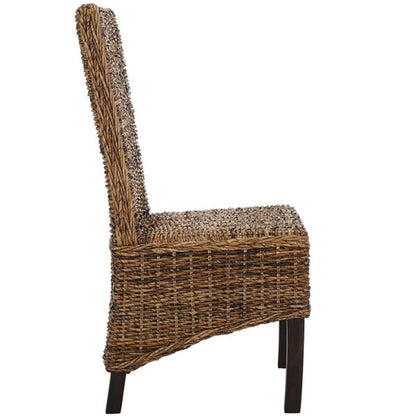 Safavieh - Pembrooke Side Chair - Banana Natural - Dark Brown  (Set of 2) - FOX6520A-SET2 veiw 4