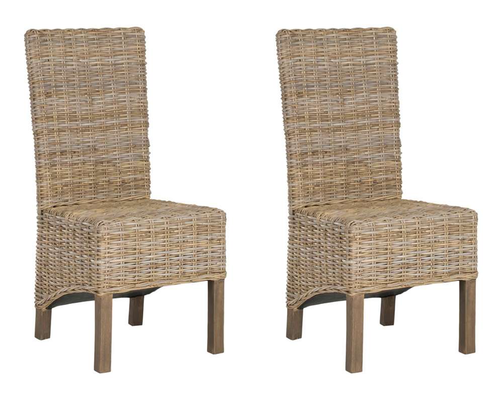 Safavieh - Pembrooke Side Chair - Natural Unfinished - Taupe  (Set of 2) - FOX6520B-SET2 veiw 1