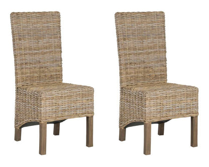 Safavieh - Pembrooke Side Chair - Natural Unfinished - Taupe  (Set of 2) - FOX6520B-SET2 veiw 1