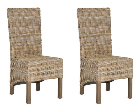Safavieh - Pembrooke Side Chair - Natural Unfinished - Taupe  (Set of 2) - FOX6520B-SET2 veiw 1