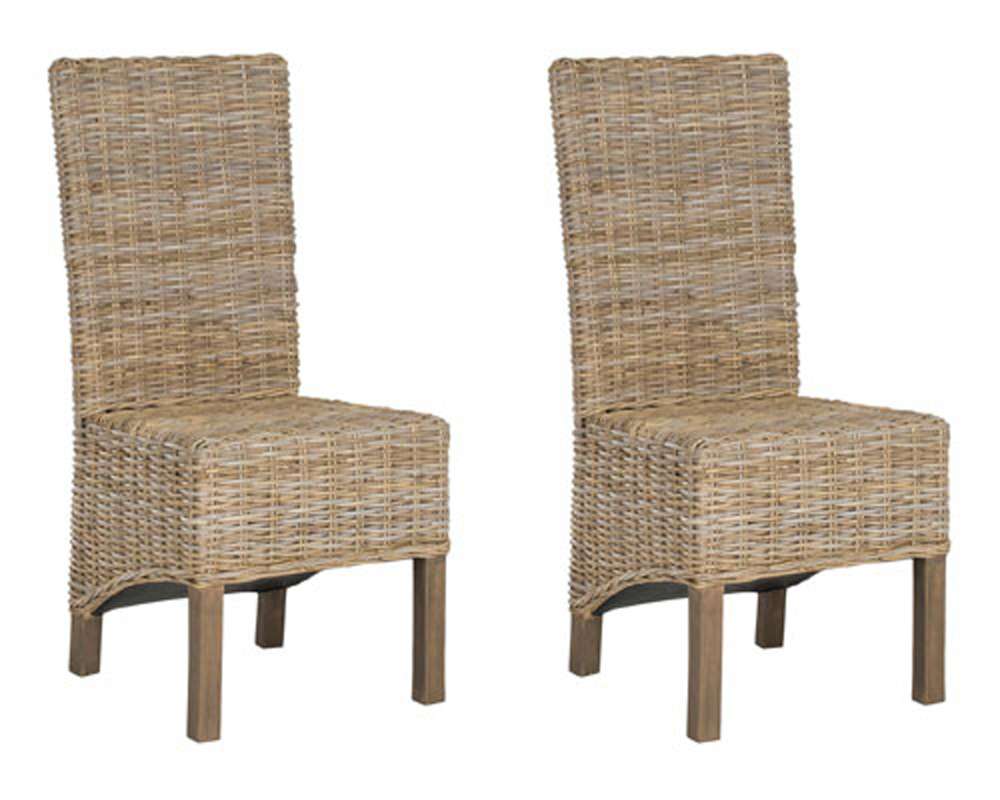 Safavieh - Pembrooke Side Chair - Natural Unfinished - Taupe  (Set of 2) - FOX6520B-SET2 veiw 2