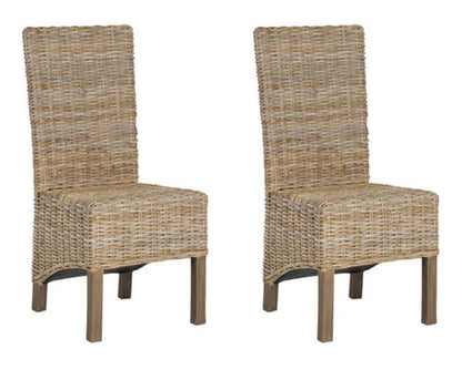 Safavieh - Pembrooke Side Chair - Natural Unfinished - Taupe  (Set of 2) - FOX6520B-SET2 veiw 2