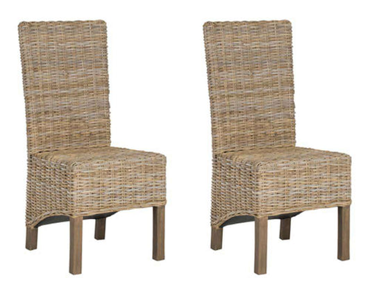 Safavieh - Pembrooke Side Chair - Natural Unfinished - Taupe  (Set of 2) - FOX6520B-SET2 veiw 2