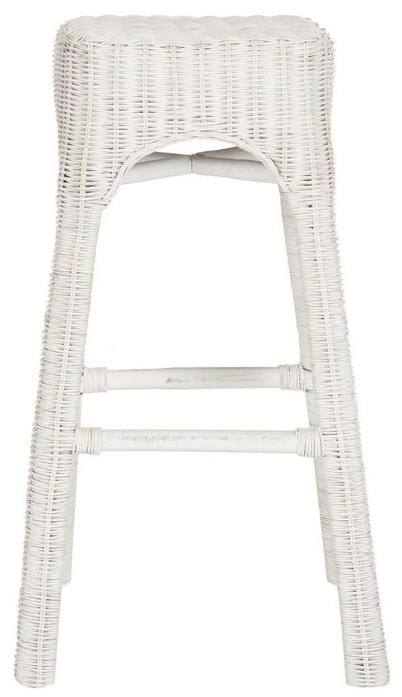 Safavieh - Percy Wicker Counterstool - Distressed White  - WIK6501A veiw 1