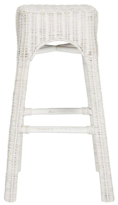 Safavieh - Percy Wicker Counterstool - Distressed White  - WIK6501A veiw 1