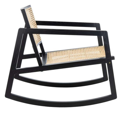 Safavieh - Couture - Perth Rattan Rocking Chair - Black - Natural - SFV4103A veiw 4