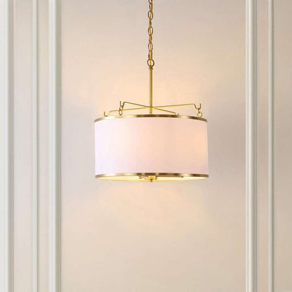 Safavieh - Perzeta 3Lt 18.25in Pendant - Brass - White - PND4158A veiw 2