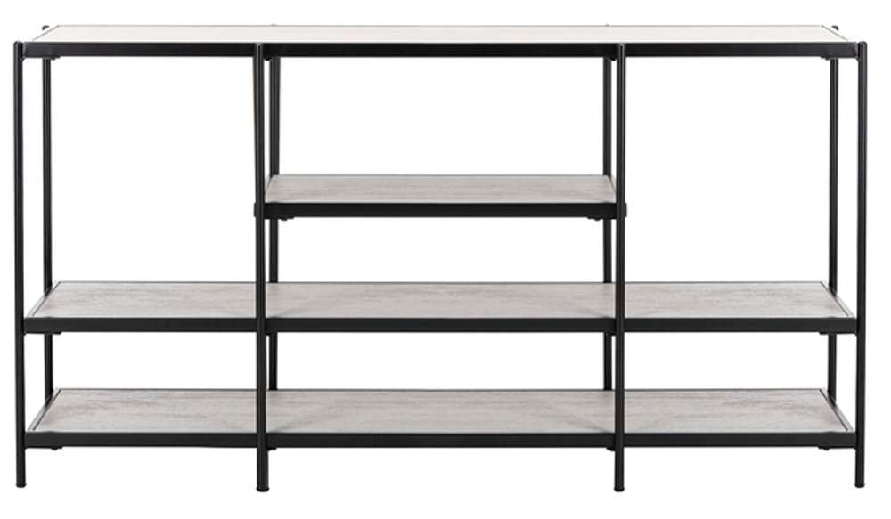 Safavieh - Petra 3 Tier Console Table - Beige - Black - CNS6204A veiw 1