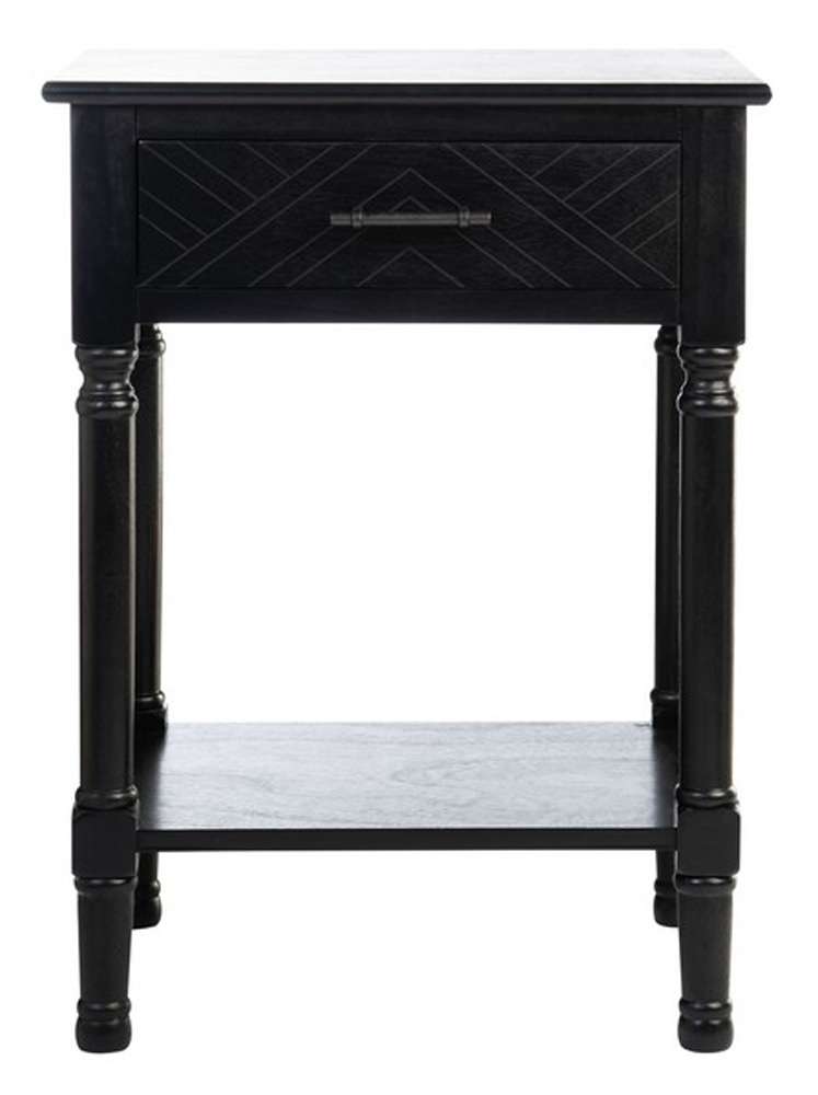 Safavieh - Peyton 1 Drawer Accent Table - Black - ACC5704B veiw 1