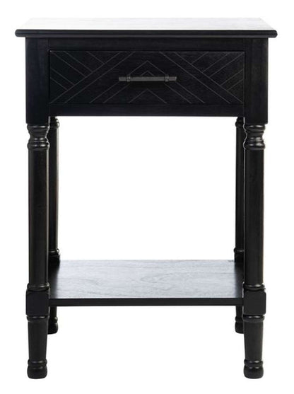 Safavieh - Peyton 1 Drawer Accent Table - Black - ACC5704B veiw 1