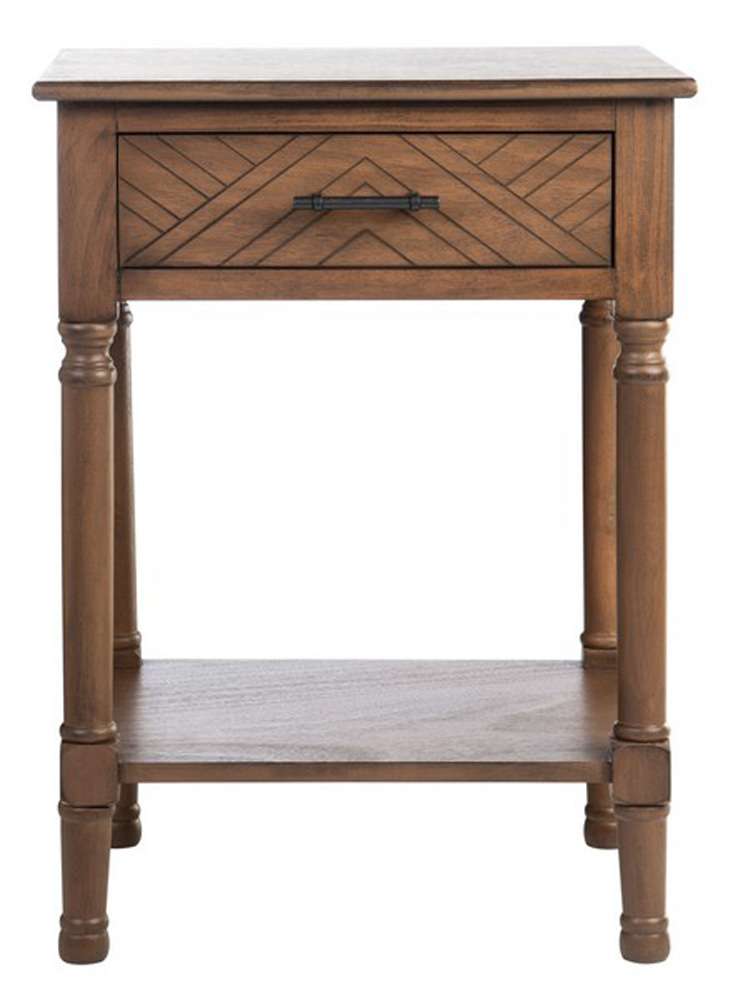 Safavieh - Peyton 1 Drawer Accent Table - Brown - ACC5704C veiw 1