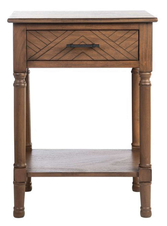 Safavieh - Peyton 1 Drawer Accent Table - Brown - ACC5704C veiw 1