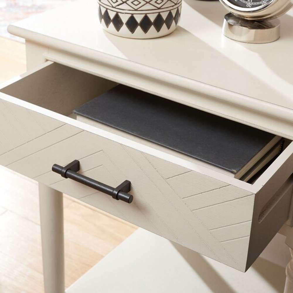 Safavieh - Peyton 1 Drawer Accent Table - Distressed White  - ACC5704A veiw 2
