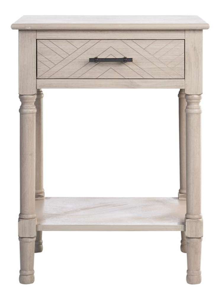 Safavieh - Peyton 1 Drawer Accent Table - Greige - ACC5704D veiw 1