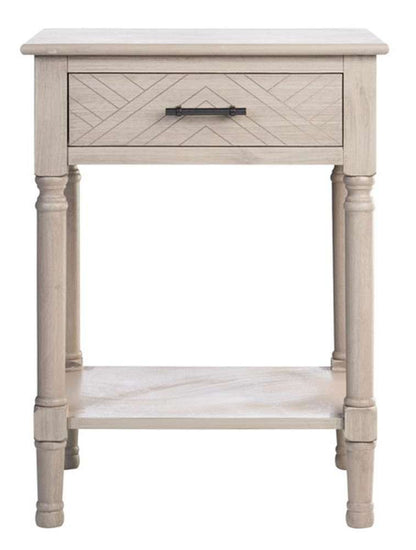 Safavieh - Peyton 1 Drawer Accent Table - Greige - ACC5704D veiw 1