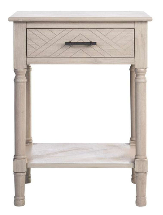 Safavieh - Peyton 1 Drawer Accent Table - Greige - ACC5704D veiw 1
