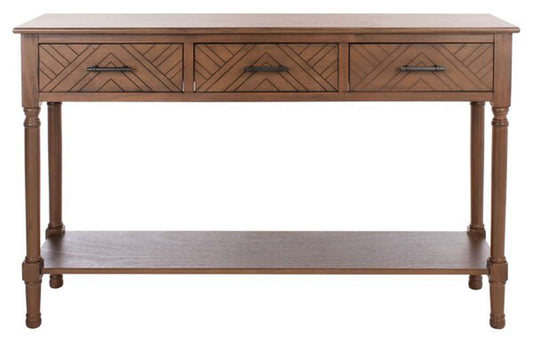 Safavieh - Peyton 3 Drawer Console Table - Brown - CNS5705C veiw 1