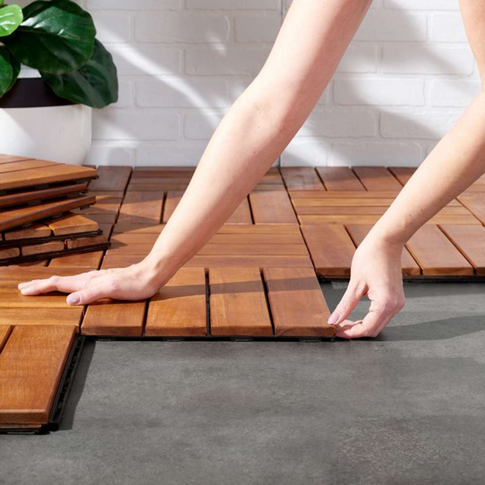 Safavieh - Phuket Wooden Floor Tile - Natural - PAT7904A veiw 2