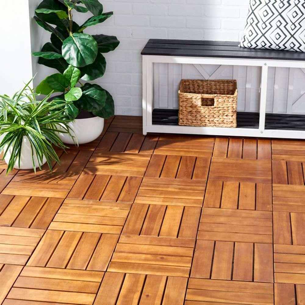 Safavieh - Phuket Wooden Floor Tile - Natural - PAT7904A veiw 4