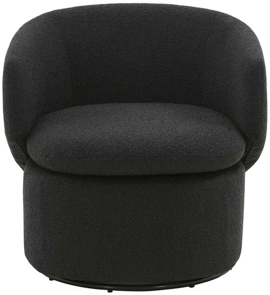 Safavieh - Couture - Phyllis Boucle Swivel Chair - Black - SFV4816B veiw 1