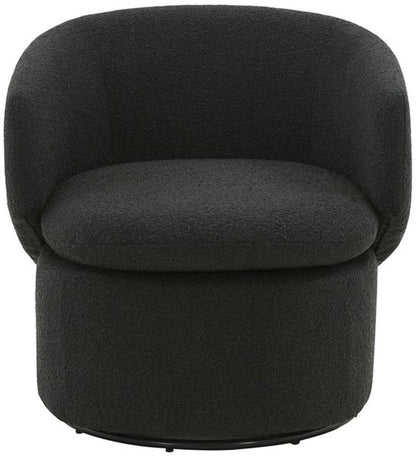 Safavieh - Couture - Phyllis Boucle Swivel Chair - Black - SFV4816B veiw 1