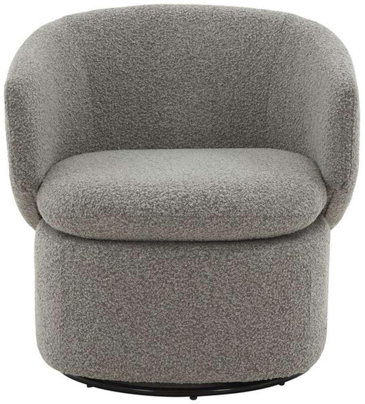 Safavieh - Couture - Phyllis Boucle Swivel Chair - Grey - SFV4816C veiw 1