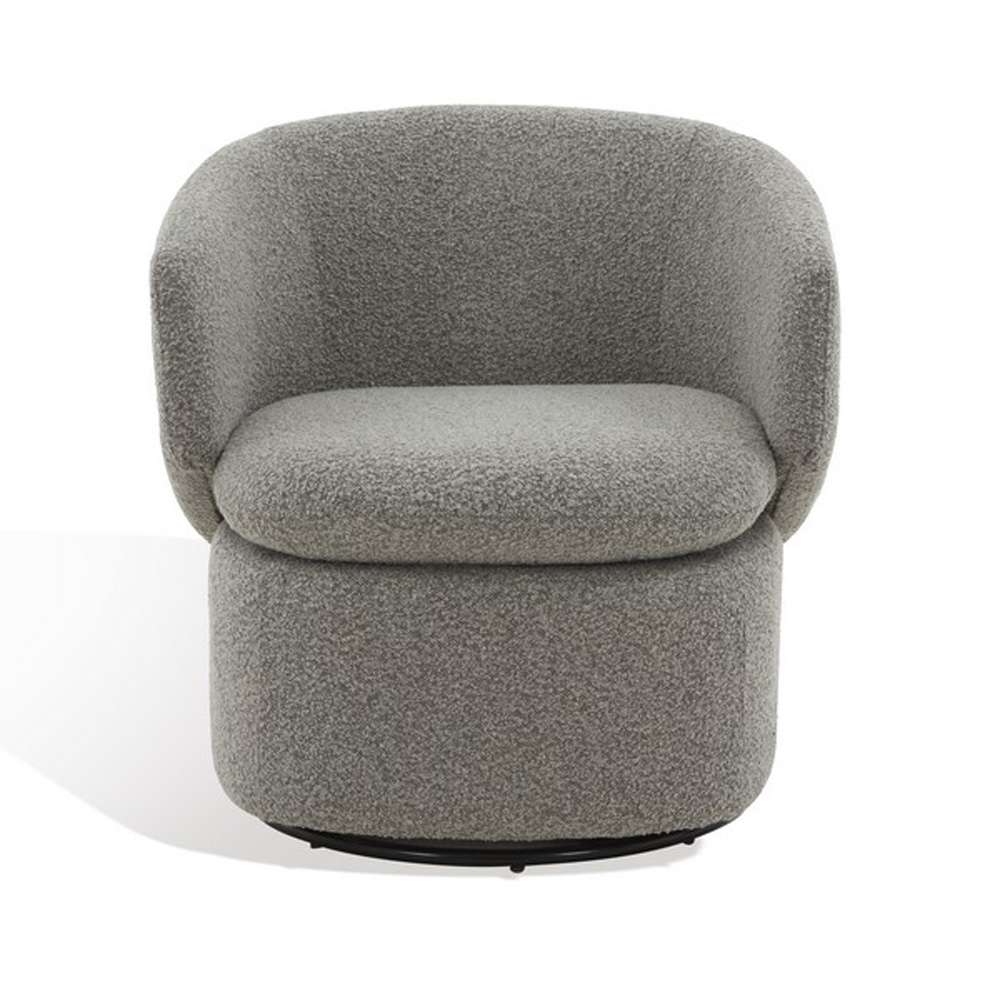 Safavieh - Couture - Phyllis Boucle Swivel Chair - Grey - SFV4816C veiw 2