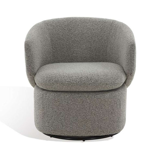 Safavieh - Couture - Phyllis Boucle Swivel Chair - Grey - SFV4816C veiw 2