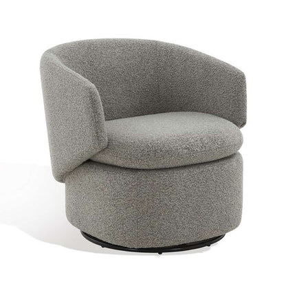 Safavieh - Couture - Phyllis Boucle Swivel Chair - Grey - SFV4816C veiw 4