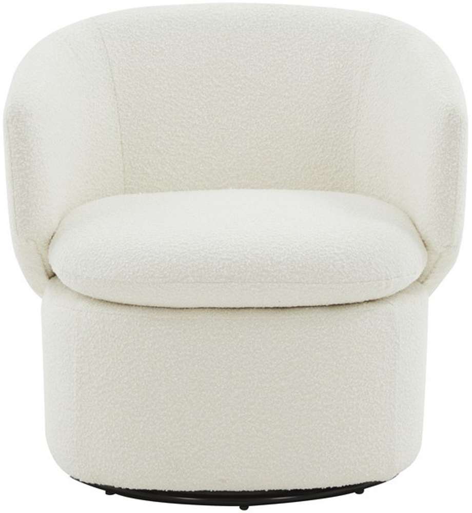 Safavieh - Couture - Phyllis Boucle Swivel Chair - Ivory - SFV4816A veiw 1