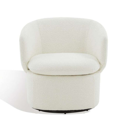 Safavieh - Couture - Phyllis Boucle Swivel Chair - Ivory - SFV4816A veiw 2
