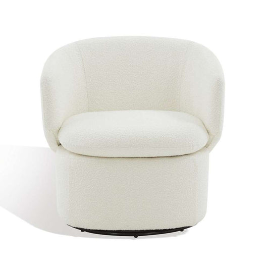 Safavieh - Couture - Phyllis Boucle Swivel Chair - Ivory - SFV4816A veiw 2