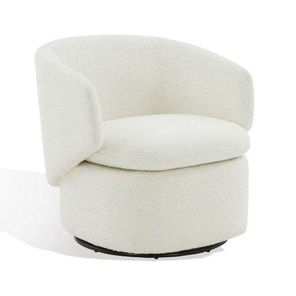 Safavieh - Couture - Phyllis Boucle Swivel Chair - Ivory - SFV4816A veiw 4