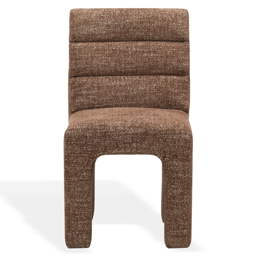 Safavieh - Pietro Channel Tufted Dining Chair / Dark Brown - SFV5081H view 1