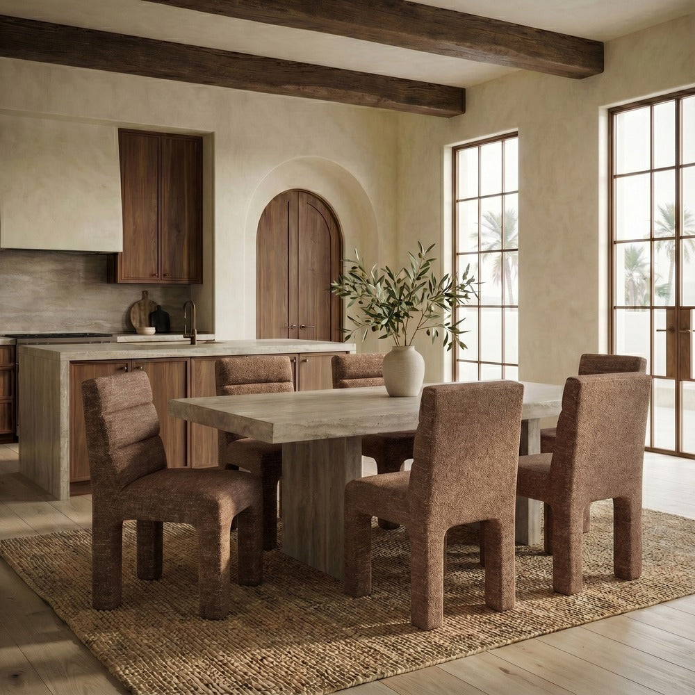 Safavieh - Pietro Channel Tufted Dining Chair / Dark Brown - SFV5081H view 2