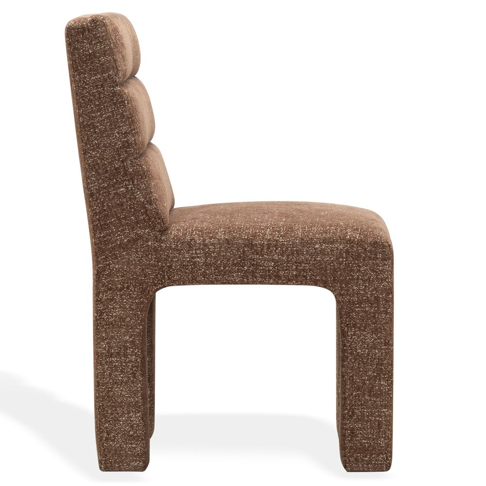 Safavieh - Pietro Channel Tufted Dining Chair / Dark Brown - SFV5081H view 3
