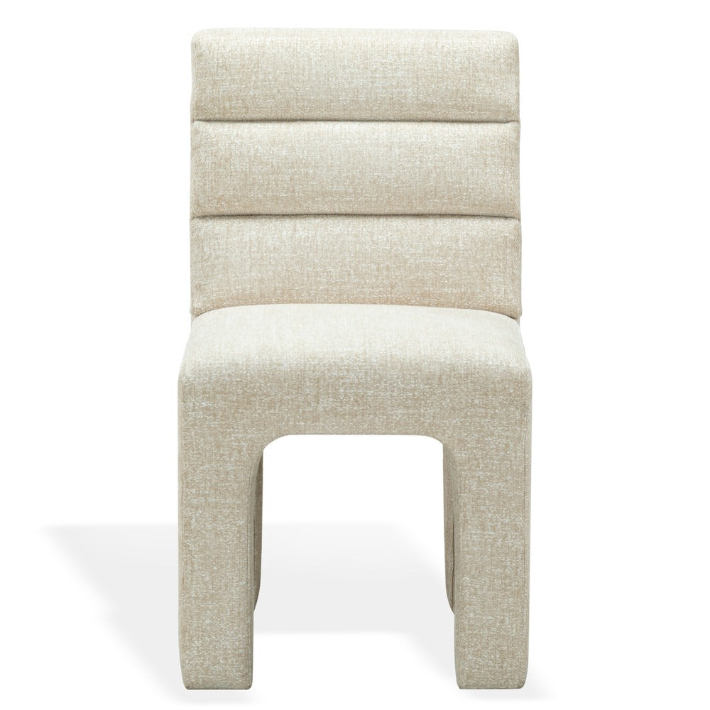Safavieh - Pietro Channel Tufted Dining Chair / Taupe - SFV5081G view 1