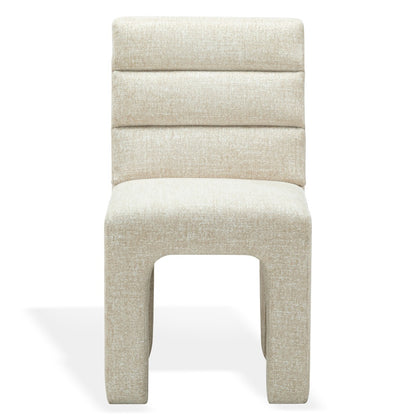 Safavieh - Pietro Channel Tufted Dining Chair / Taupe - SFV5081G view 1