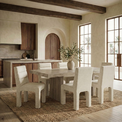 Safavieh - Pietro Channel Tufted Dining Chair / Taupe - SFV5081G view 2