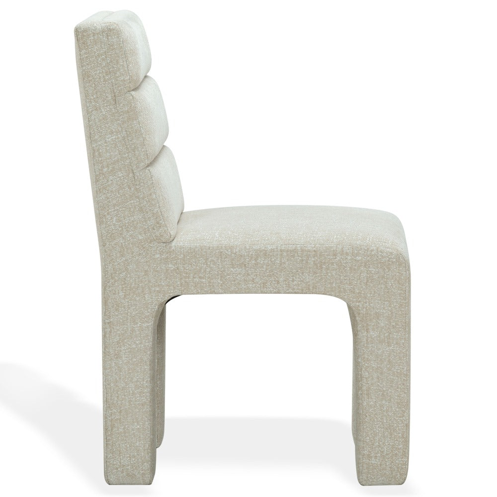 Safavieh - Pietro Channel Tufted Dining Chair / Taupe - SFV5081G view 3