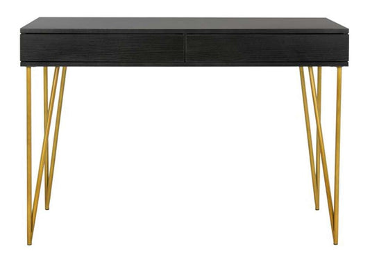 Safavieh - Pine Two Drawer Desk - Black - FOX2238B veiw 1