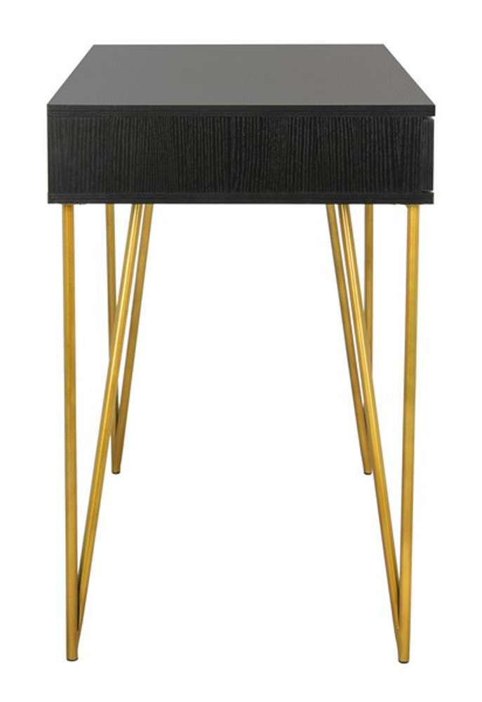 Safavieh - Pine Two Drawer Desk - Black - FOX2238B veiw 3
