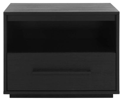 Safavieh - Couture - Poesy 1 Drawer Nightstand - Black - SFV7200C veiw 1