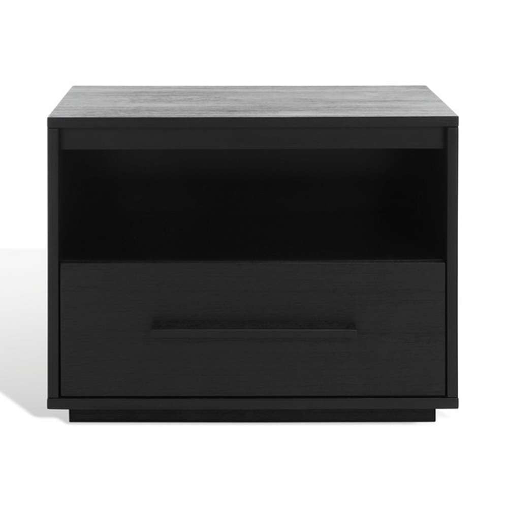 Safavieh - Couture - Poesy 1 Drawer Nightstand - Black - SFV7200C veiw 3
