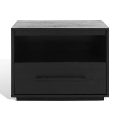 Safavieh - Couture - Poesy 1 Drawer Nightstand - Black - SFV7200C veiw 3