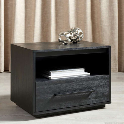 Safavieh - Couture - Poesy 1 Drawer Nightstand - Black - SFV7200C veiw 4
