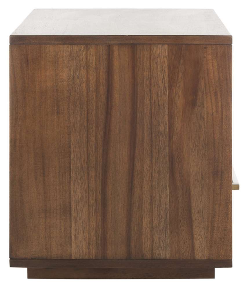 Safavieh - Couture - Poesy 1 Drawer Nightstand - Brown - SFV7200B veiw 3