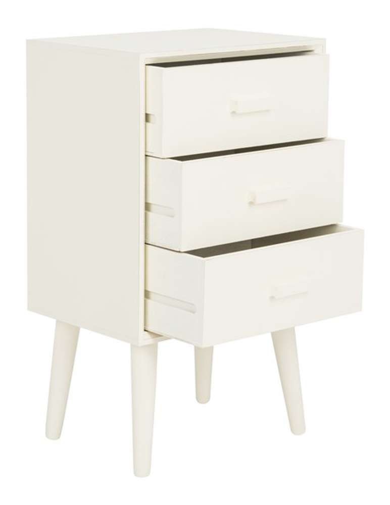 Safavieh - Pomona 3 Drawer Chest - Vintage White - CHS5700A veiw 4